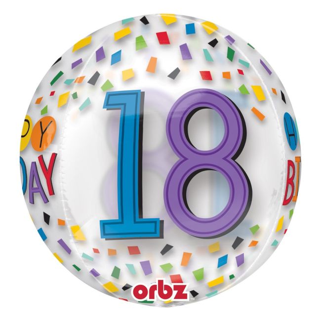 Balon 18 ani sfera - 38 x 40 cm
