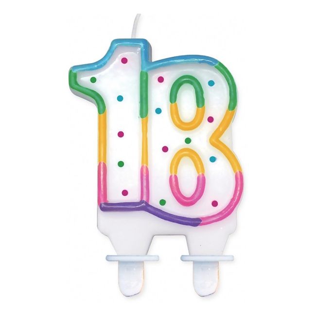 Lumanare cifra 18