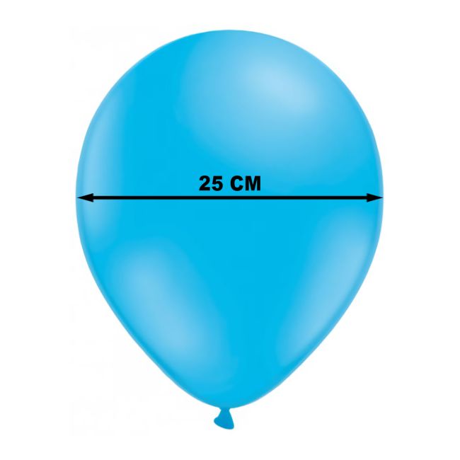 Baloane latex bleu 25 cm - 100 buc.