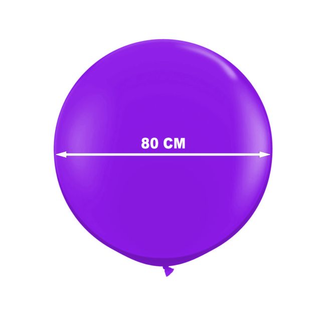 Balon Jumbo mov diametrul 80 cm pentru petreceri, nunti, botezuri