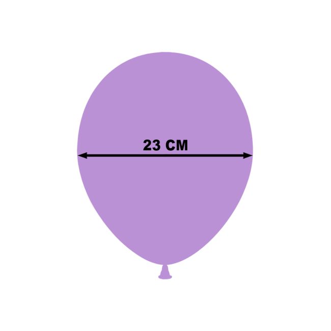 10 baloane mov 23 cm