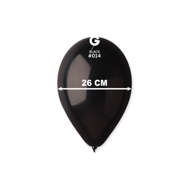 Baloane negre Gemar 26 cm - 100 buc.