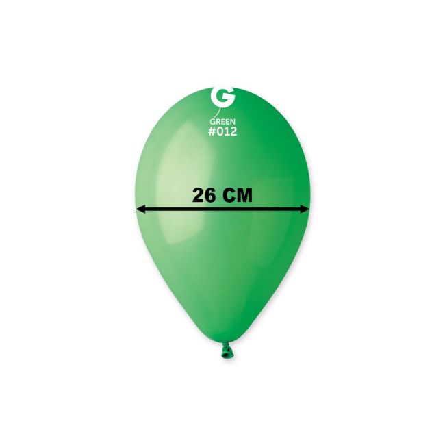 Baloane verzi Gemar 26 cm - 100 buc.