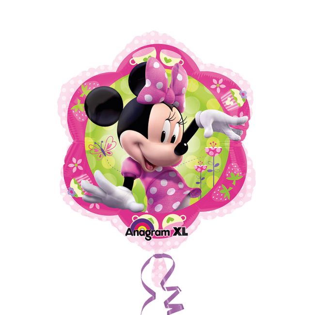 Balon folie Minnie Pink Flower - 35 x 38 cm