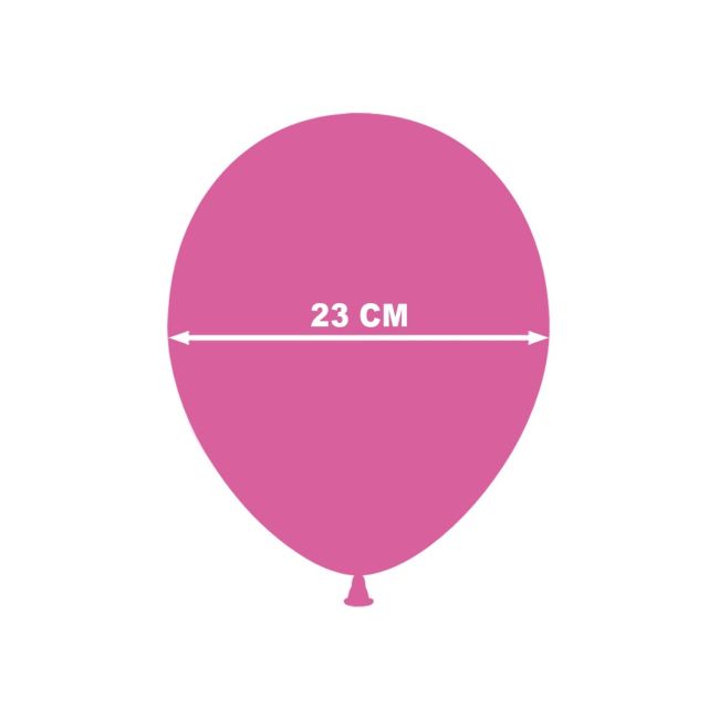 100 baloane fuchsia 23 cm