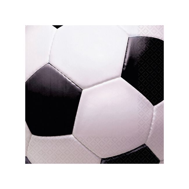16 servetele Fotbal 33x33 cm