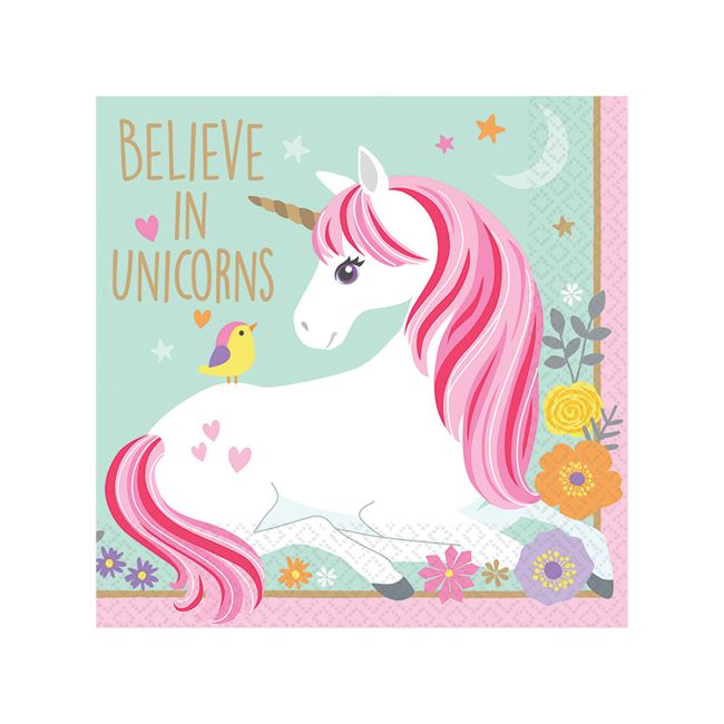 16 servetele unicorn magic - 25 x 25 cm