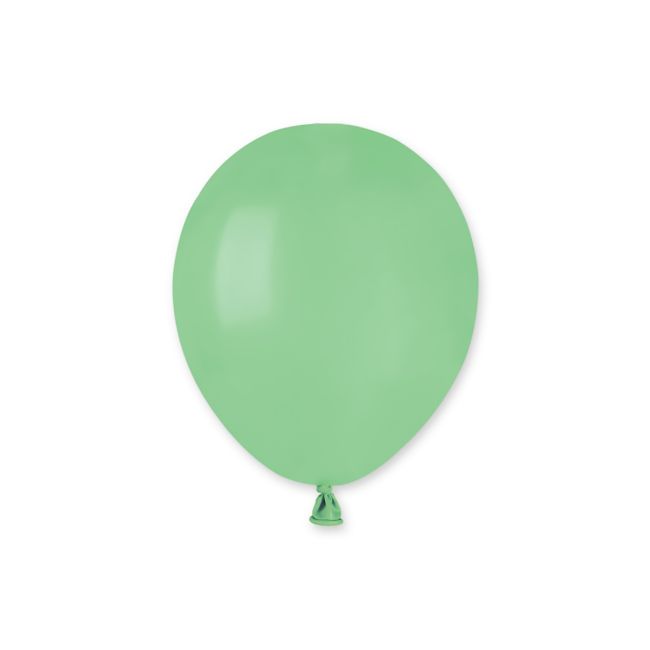 100 baloane Gemar verde menta - 12 cm