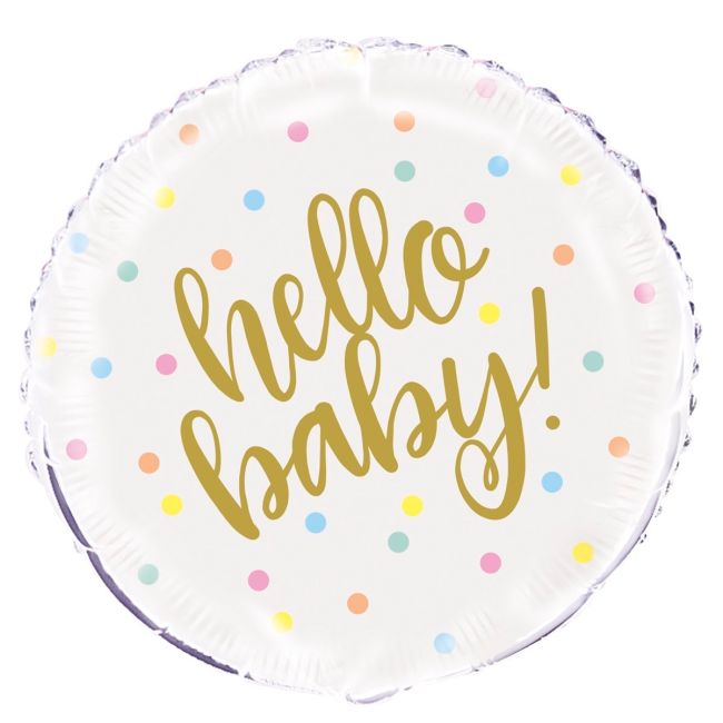 Balon folie Hello baby - 45 cm