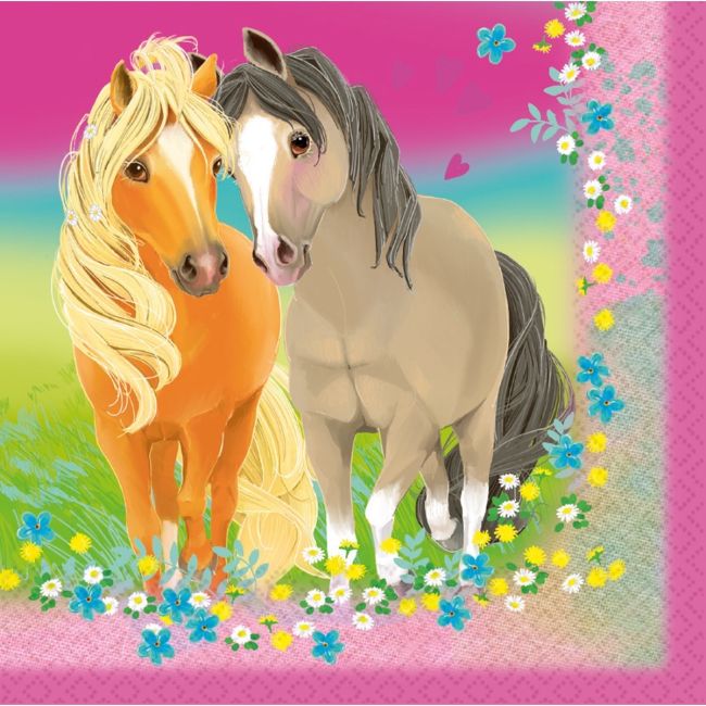 20 șervețele Pretty Pony - 33x33 cm