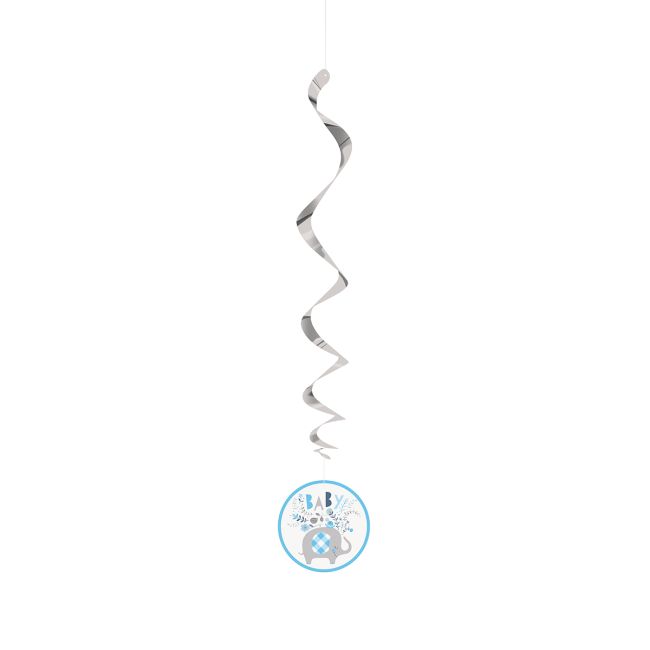 3 spirale cu Baby elefant - 66 cm