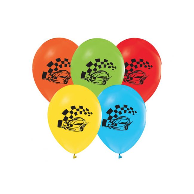 5 baloane cu mașini - 30 cm