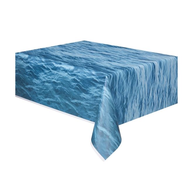 Față de masă albastră ocean -137 x 274 cm
