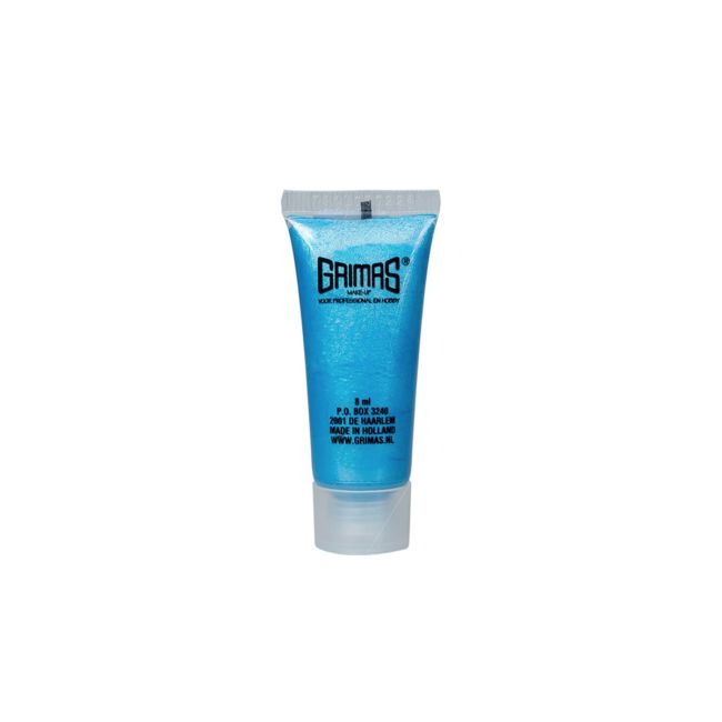 Vopsea sidefată lichidă bleu azur - Grimas - 8 ml