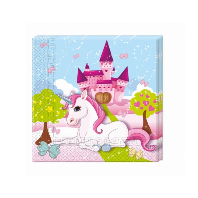 20 șervețele Unicorn - 33 x 33 cm