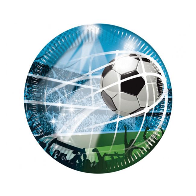 8 farfurii mari fotbal - 23 cm