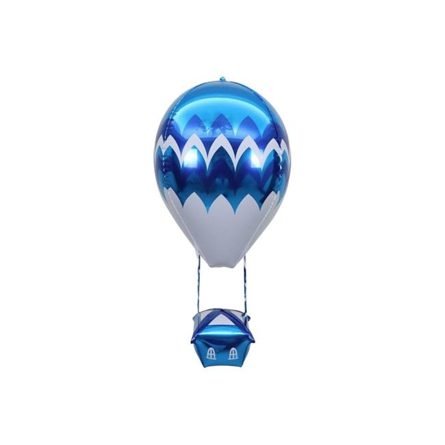 Balon bleu cu căsuță zbutătoare - 75 cm