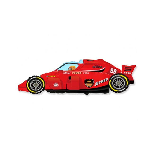 Balon mașină roșie Formula 1 - 60 cm