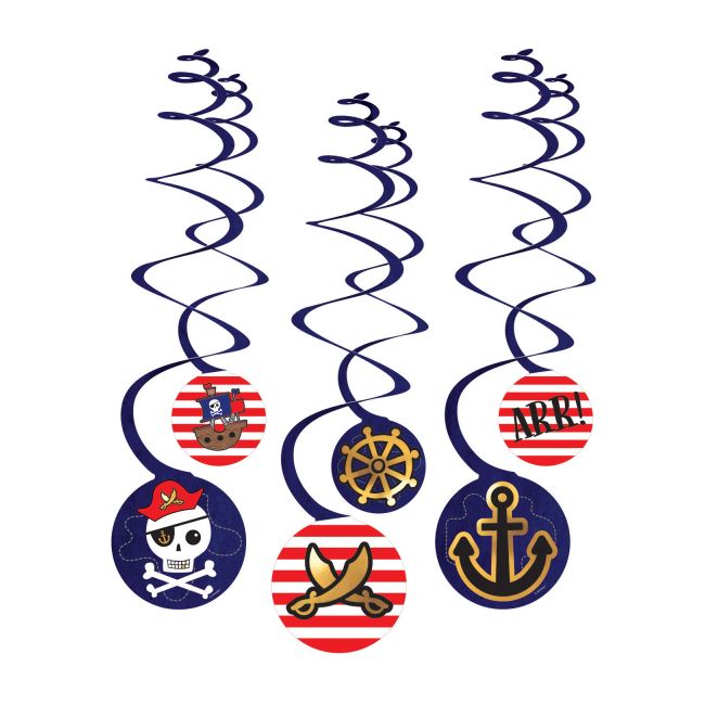 6 spirale decorative pirați
