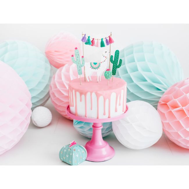 Decorațiune "Honeycomb" roz deschis - 20 cm