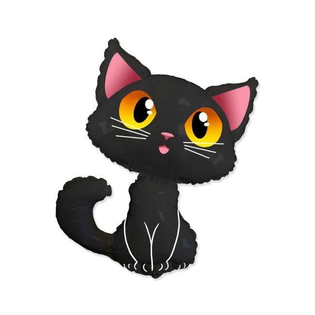 Mini balon pisica neagra - 32 cm