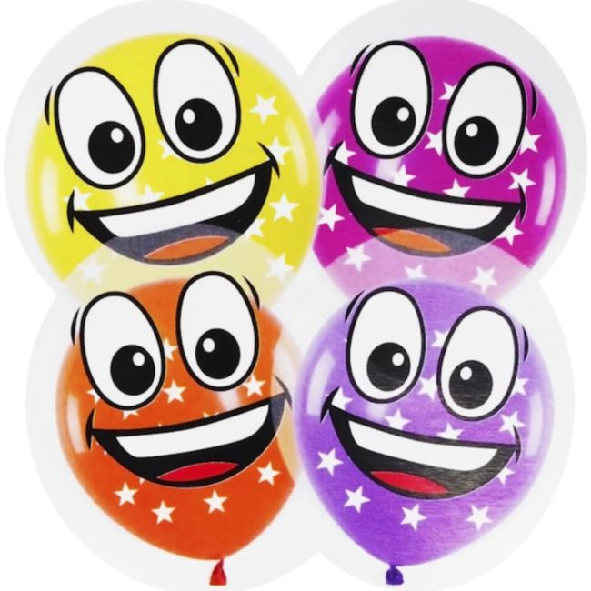 4 baloane duble Smiley