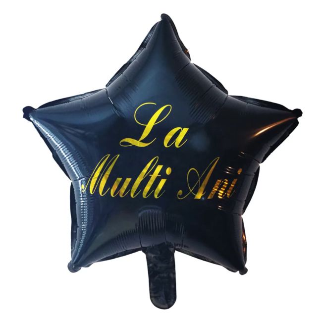 Balon stea La mulți ani 43 cm