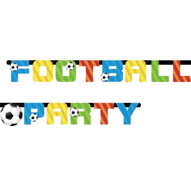 Banner colorat fotbal party - 160 cm