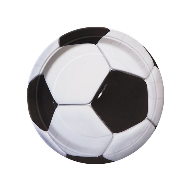 8 Farfurii Fotbal Party 3D - 17 cm