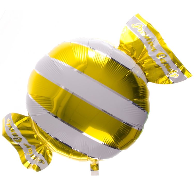 Balon folie bomboana aurie 45 cm