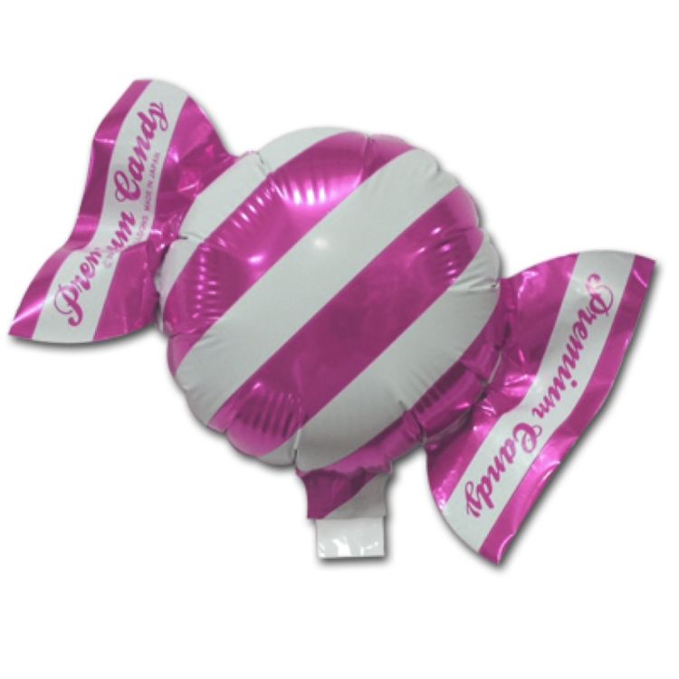 Balon mini folie bomboana roz 20 cm