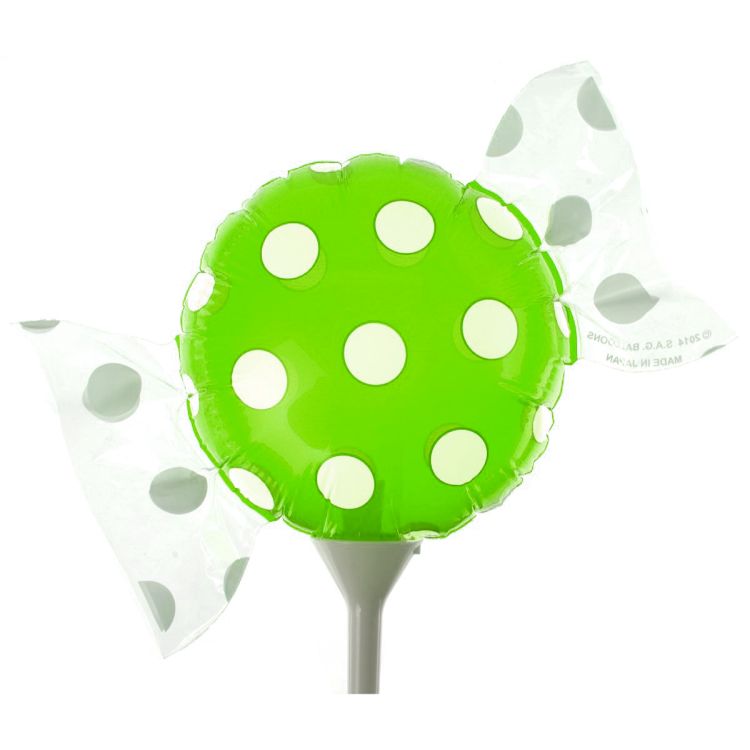 Balon mini folie bomboana verde 20 cm