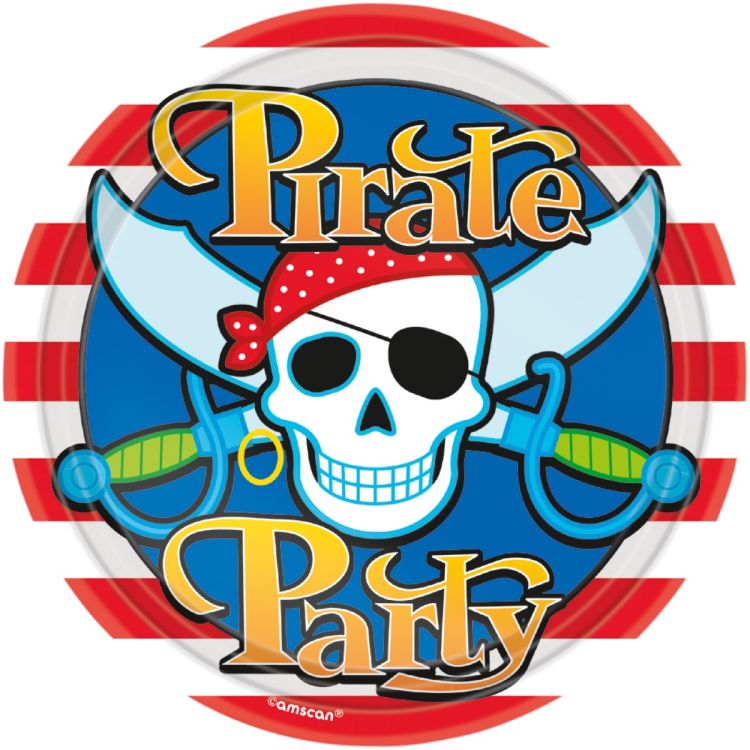 Farfurii 18 cm - Pirate Party