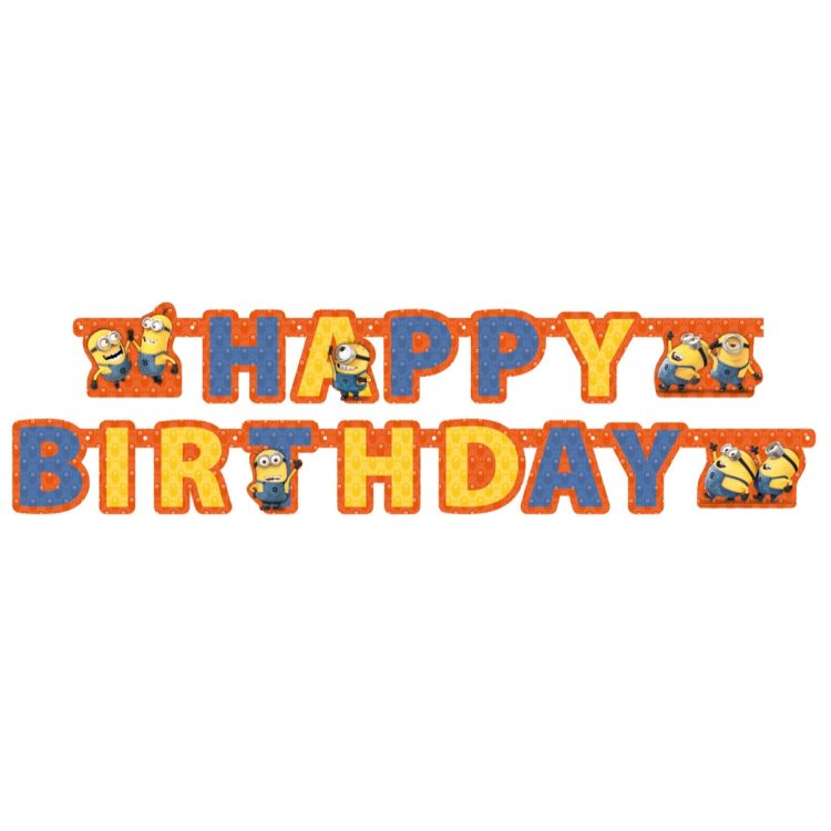 Party banner Happy Birthday Minions