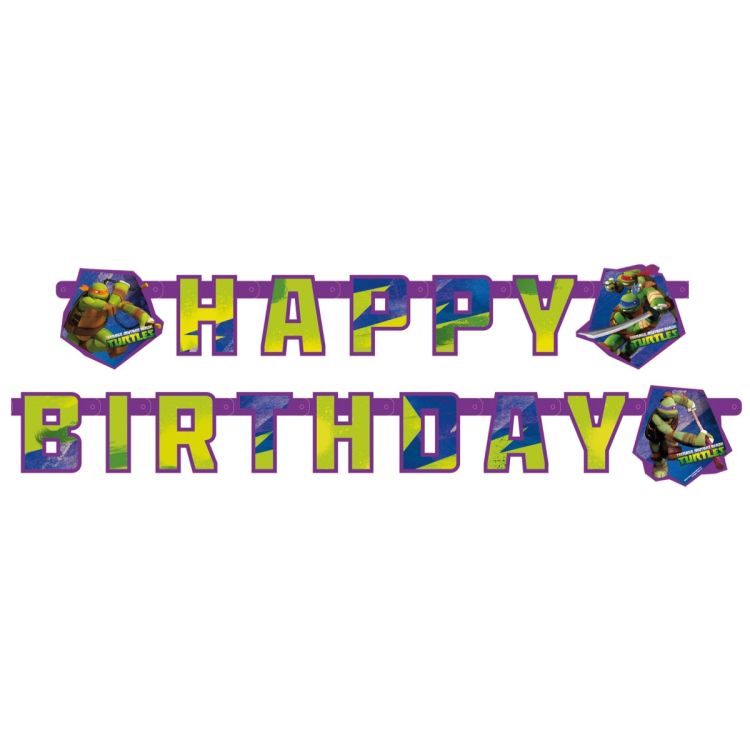 Party banner Happy Birthday Testoasele Ninja