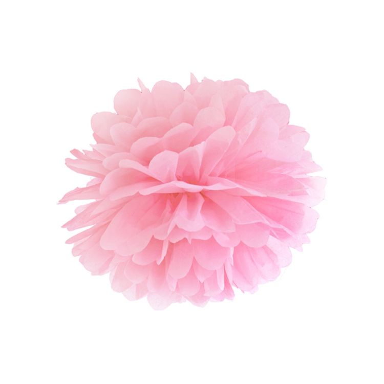 Pompon roz deschis 35 cm