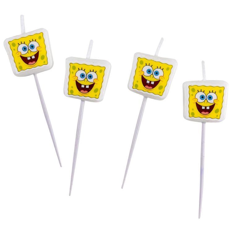 4 lumanari minifigurina party Sponge Bob