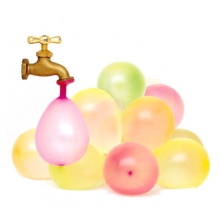 Baloane Water Bomb pentru bataie cu apa - set de 50 baloane asortate de 9 cm diametru