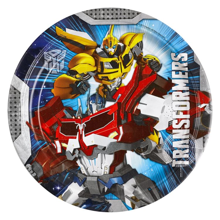Farfurii Transformers 23 cm diametru la set de 8 farfurii
