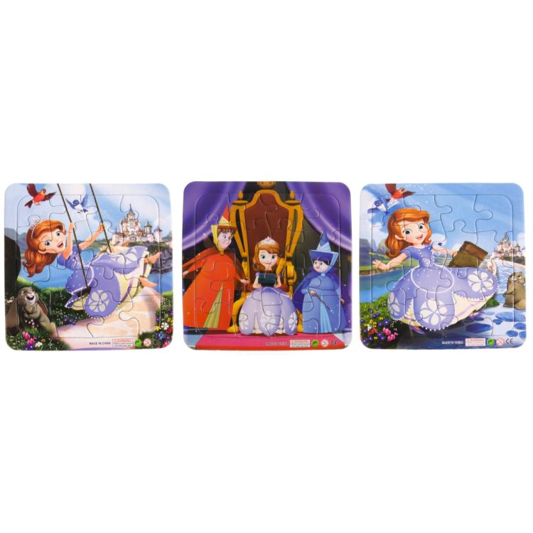 Set 3 planse puzzle Sofia the First