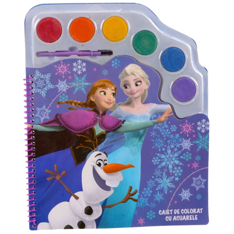 Caiet de colorat cu tematica Frozen