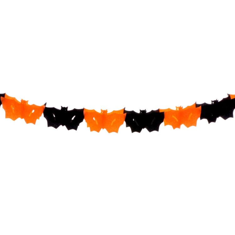 Ghirlanda decorativa model liliac portocaliu cu negru