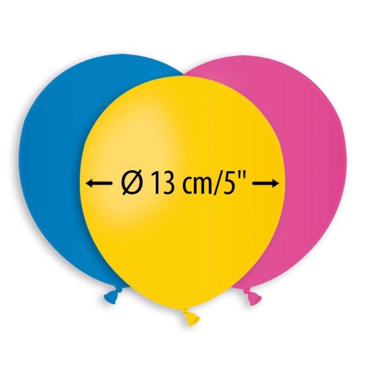 100 Baloane asortate Gemar - 13 cm