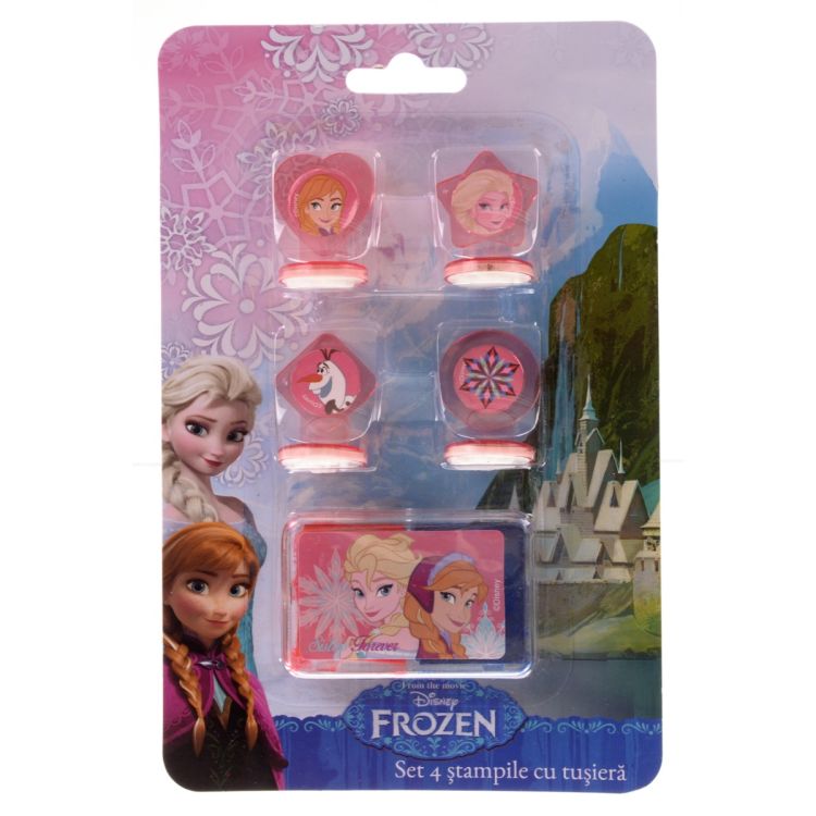 4 stampile cu tusiera Frozen Ice