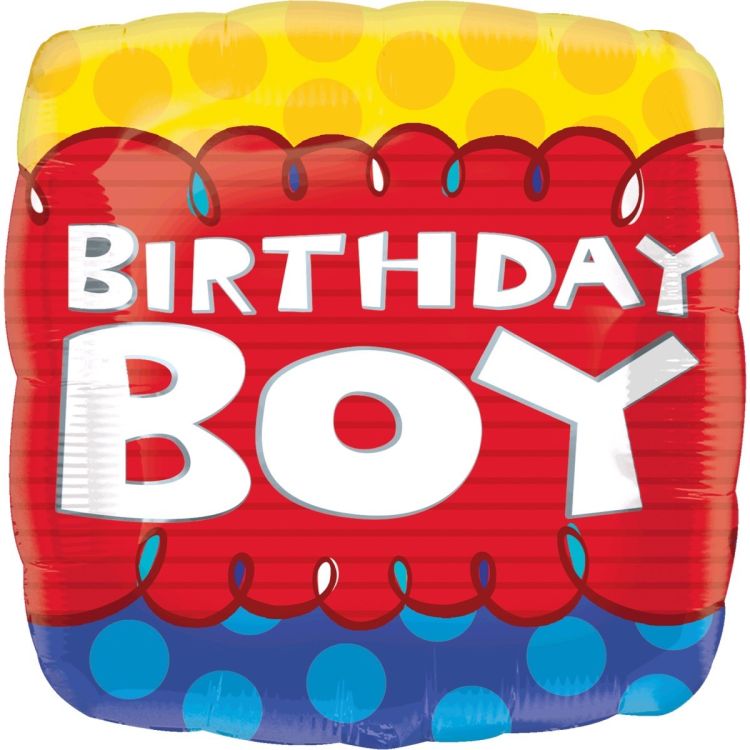 Balon folie Birthday Boy 45 cm