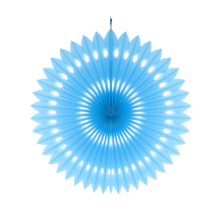 Decoratiune rotunda bleu 40 cm
