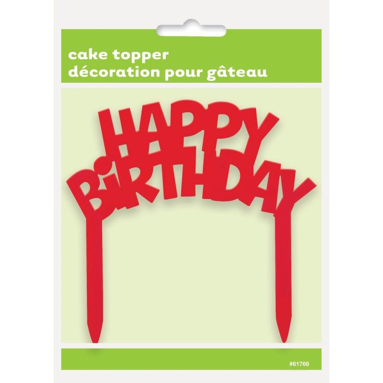 Decoratiune tort Happy Birthday