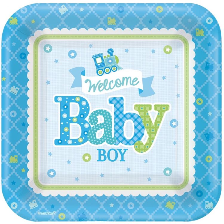 Farfurii Welcome Baby Boy 18 cm