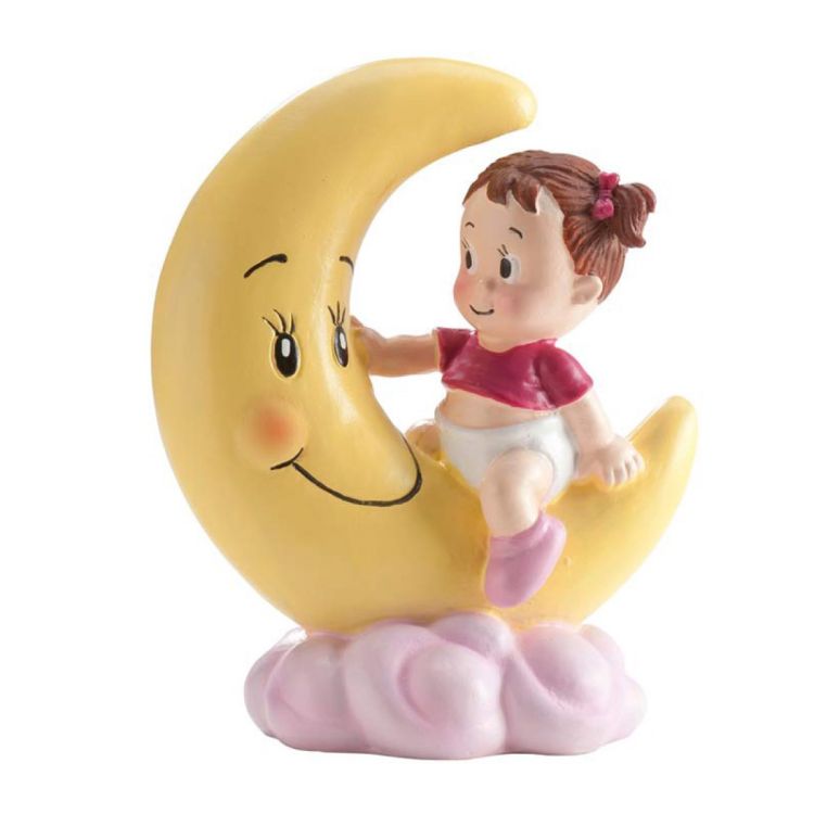 Figurina tort luna cu fetita