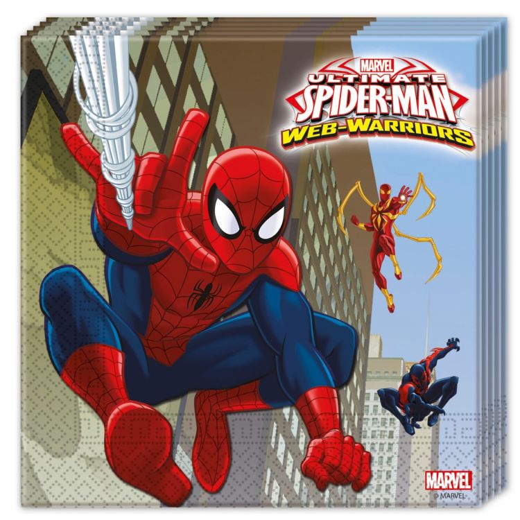Servetele Spiderman Web-Warriors